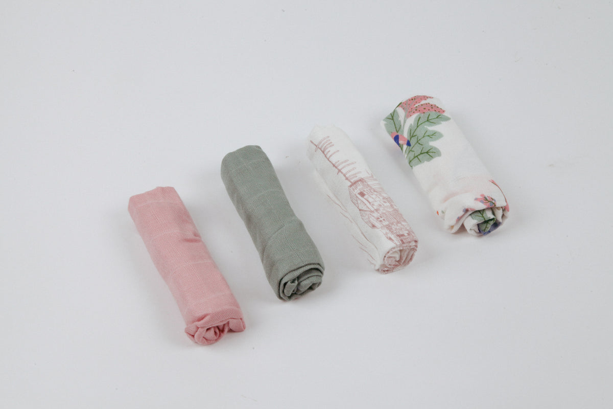 Little Rei Bamboo Wash Cloth 4pc