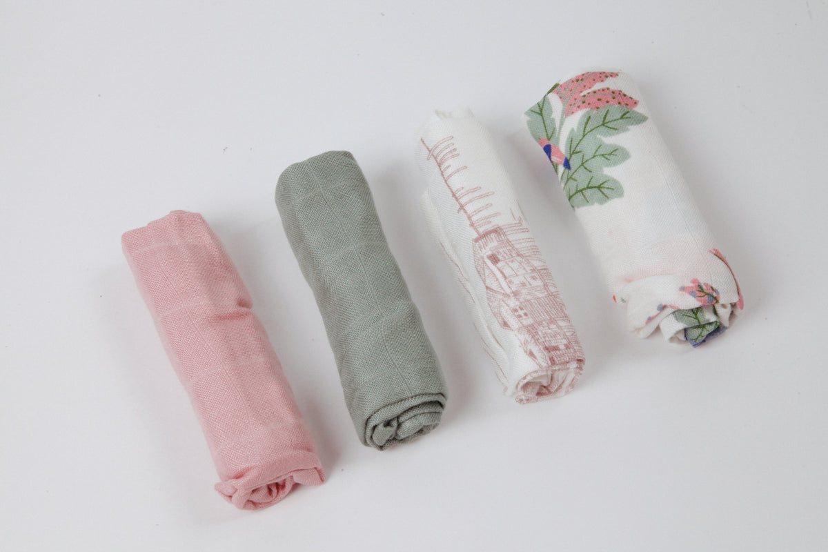 Little Rei Bamboo Wash Cloth 4pc