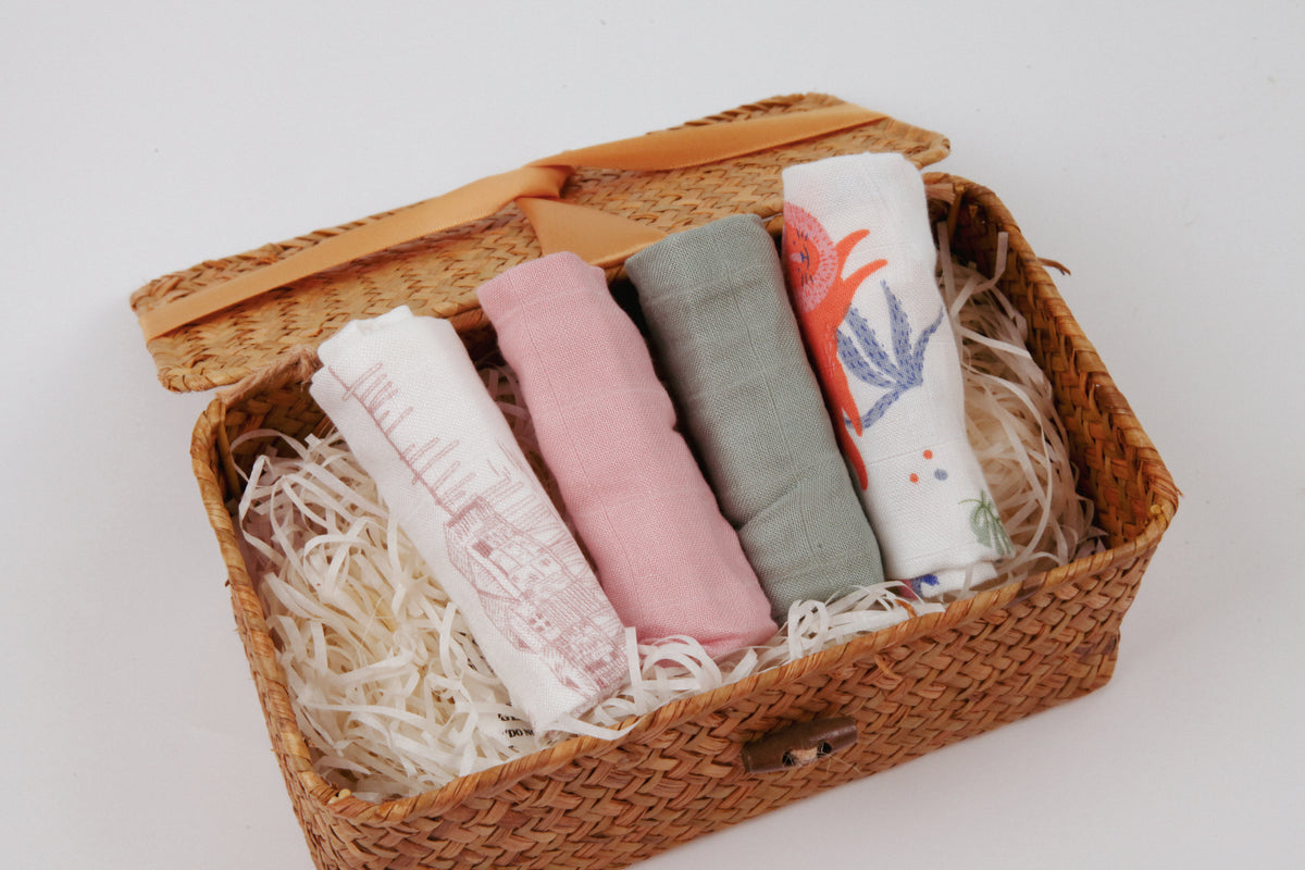 Little Rei Bamboo Wash Cloth 4pc