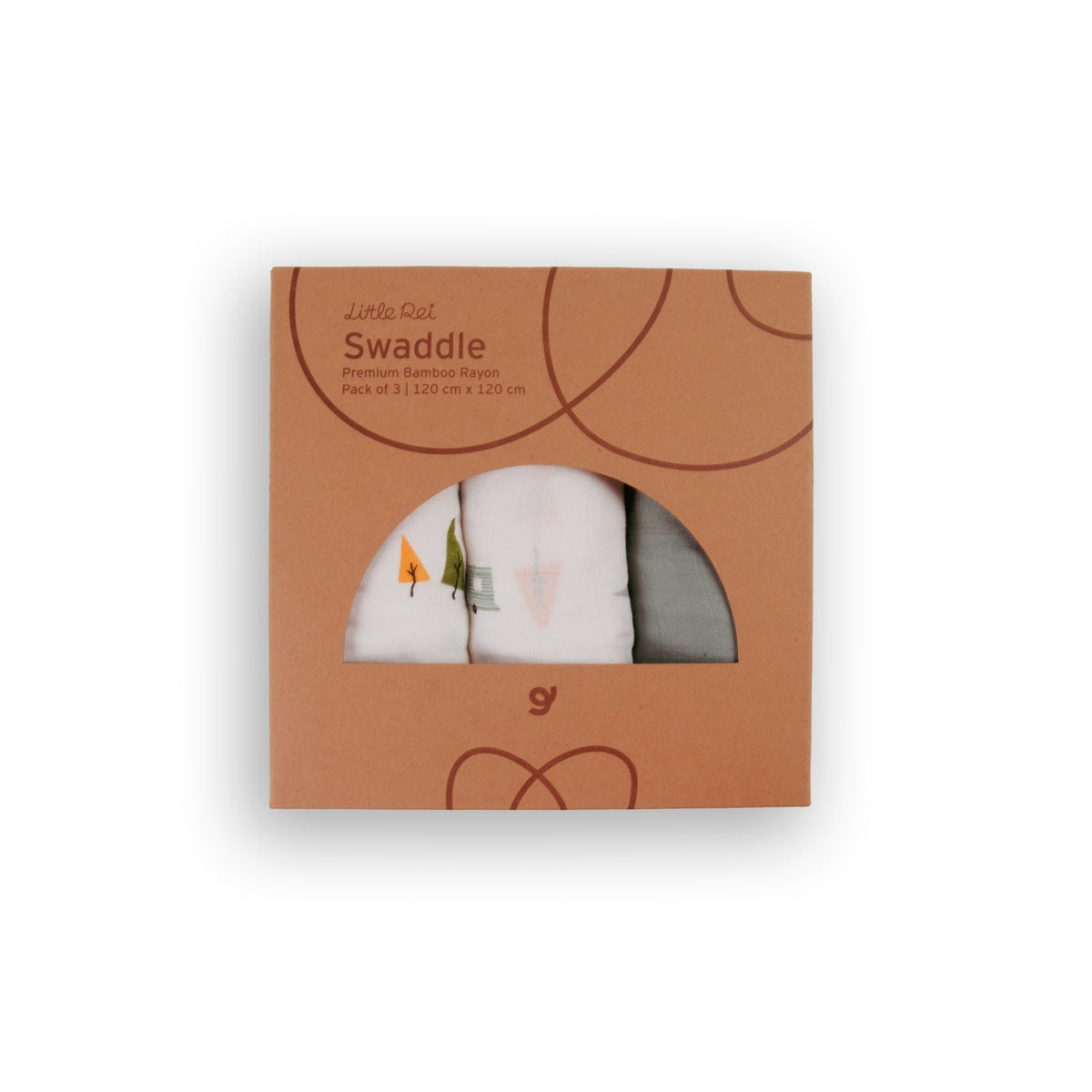 Little Rei Bamboo Swaddle Blankets (3pc)