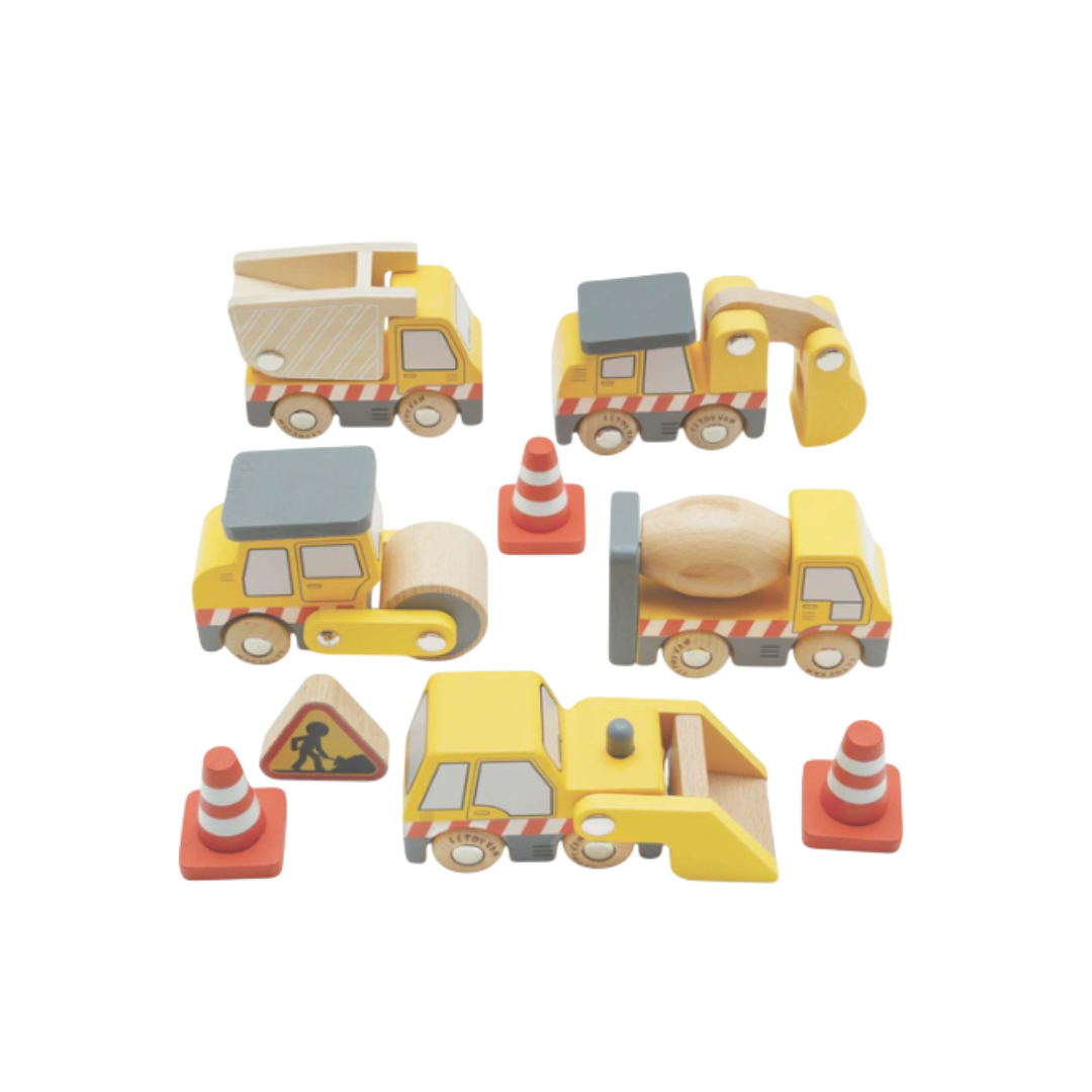Le Toy Van Wooden Construction Vehicles