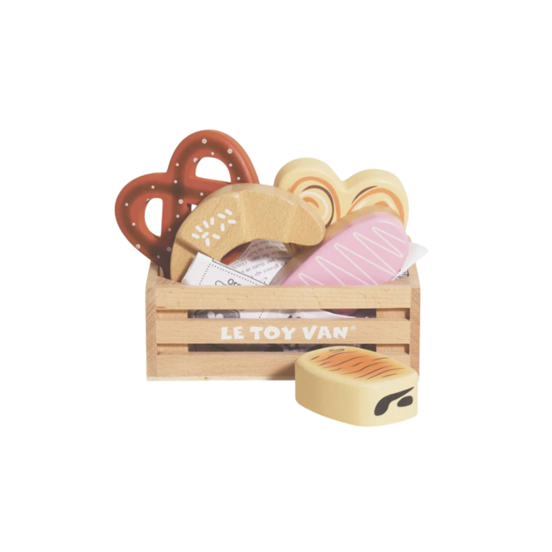 Le Toy Van Wooden Market Crate (Bakery & Patisserie)