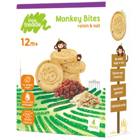Little Freddie Baby Organic Monkey Oats & Raisin Biscuits