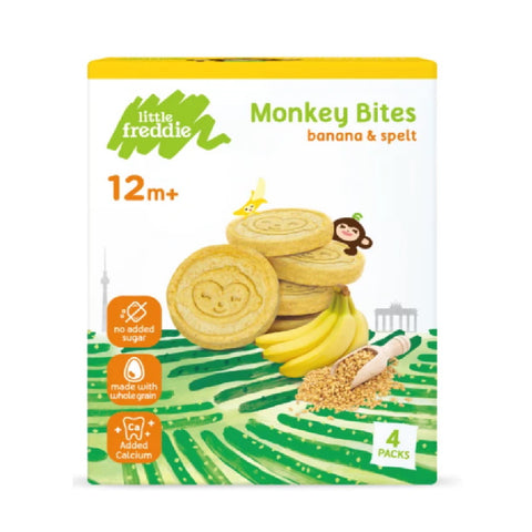 Little Freddie Monkey Bites Banana & Spelt Biscuits
