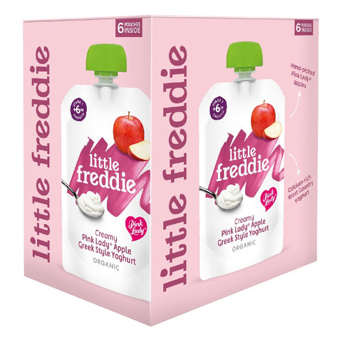 Little Freddie Pink Lady Apple Greek Style Yoghurt (Pack of 6)