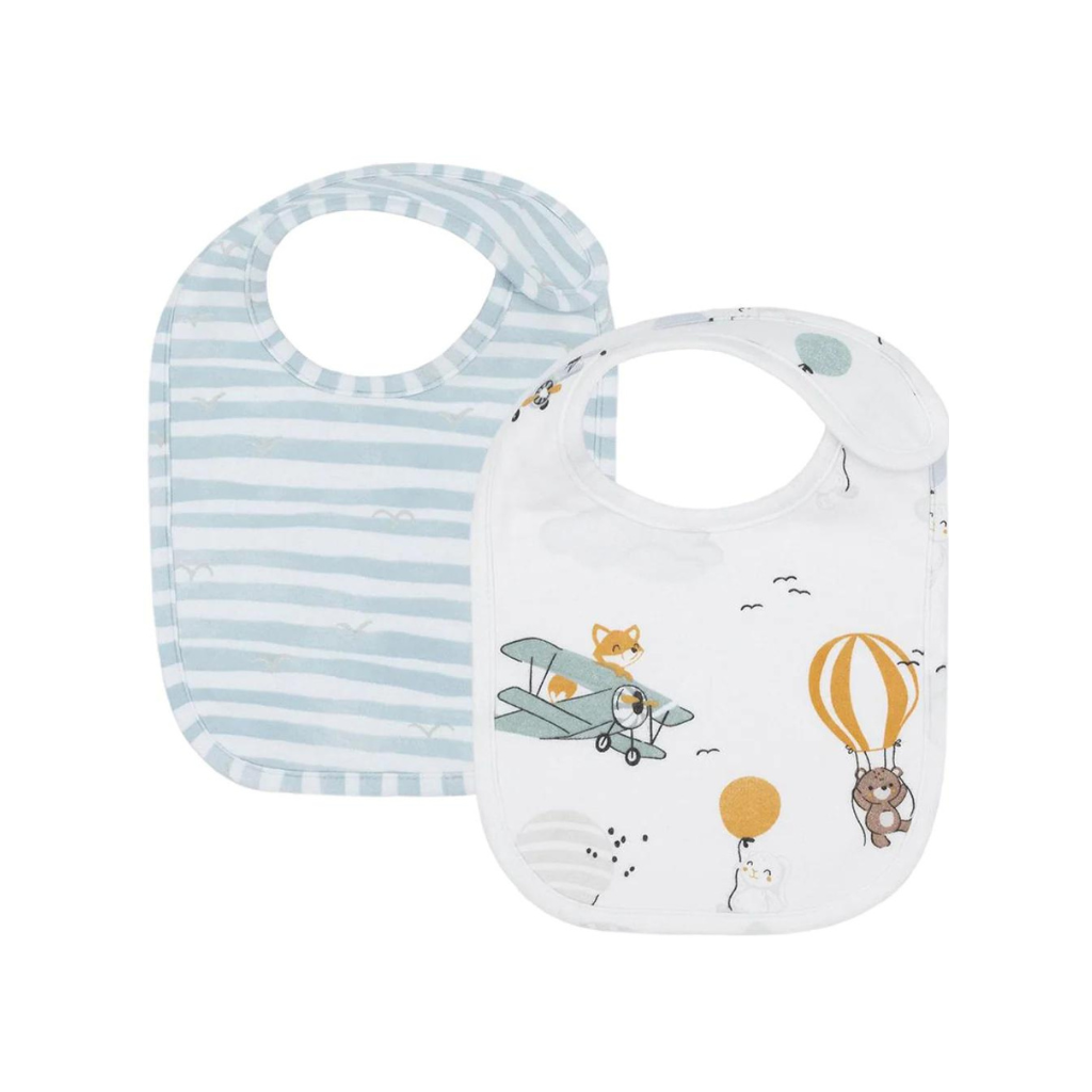 Living Textiles 2pk Bib Set