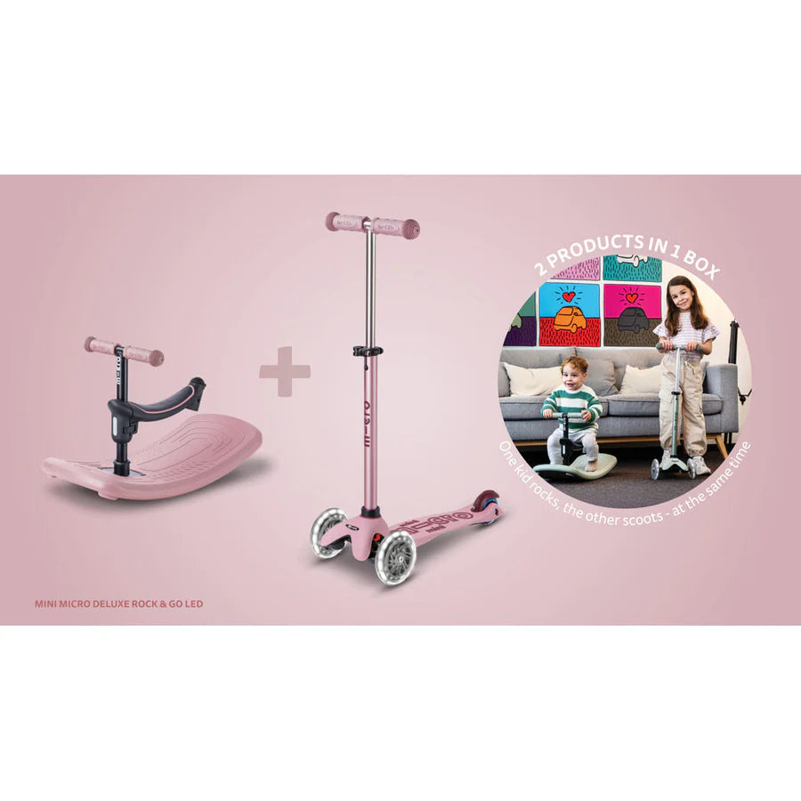 Micro Mini Scooter Deluxe Rock & Go LED