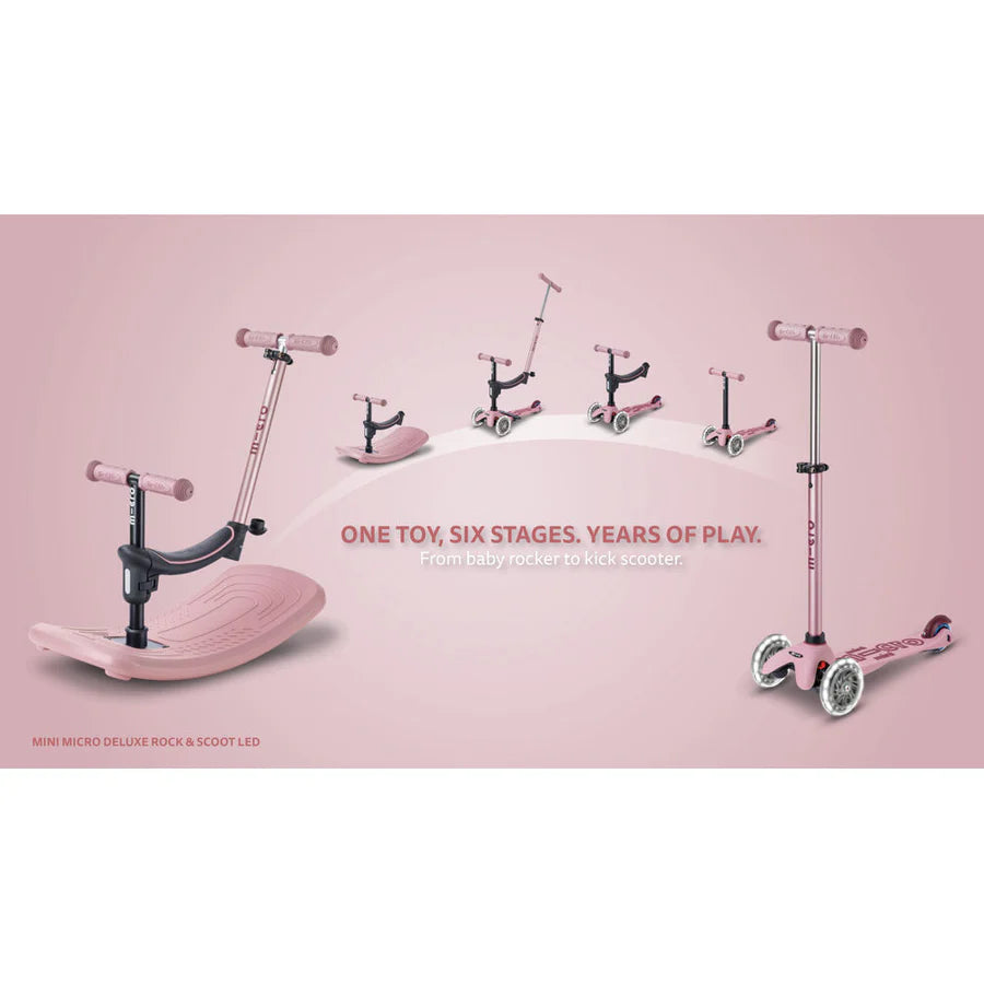 Micro Mini Scooter Deluxe Rock & Go LED