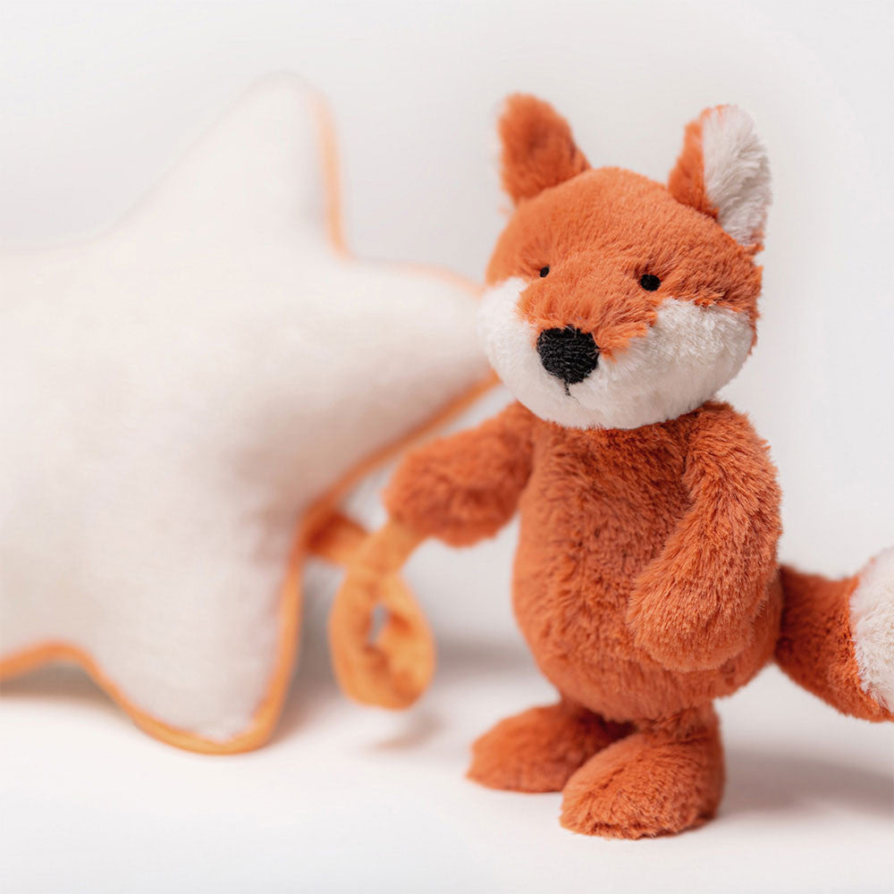 Jellycat Bashful Fox Cub Musical Pull | motherswork singapore