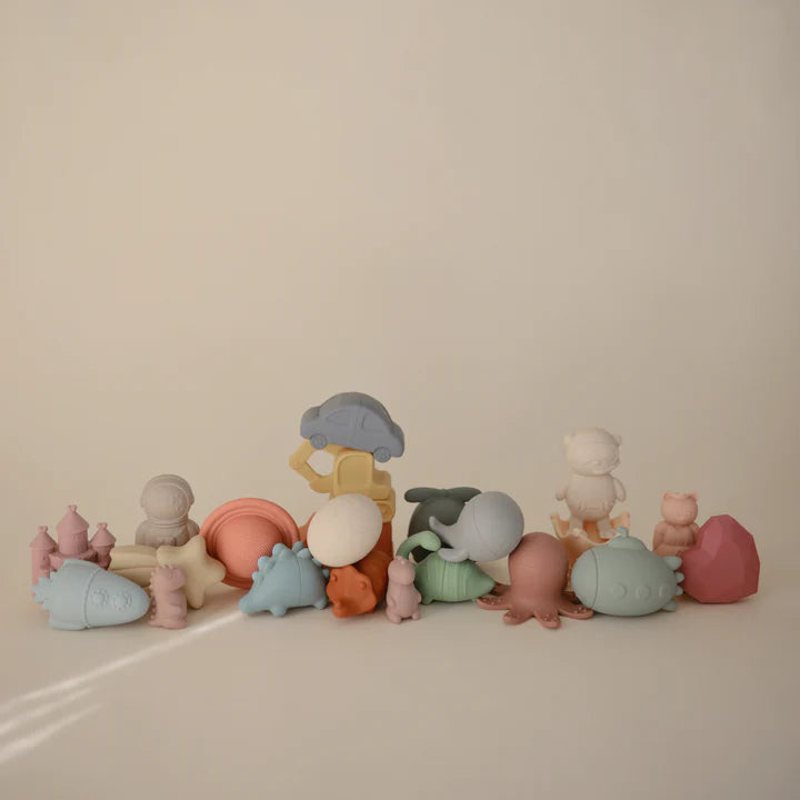 Mushie Dino Mold Free Bath Play Set