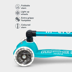 Micro Scooter Mini Deluxe Foldable with LED Wheels