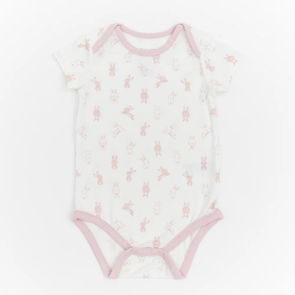 Not Too Big Short Sleeve Bamboo Bodysuit (3 Pack)