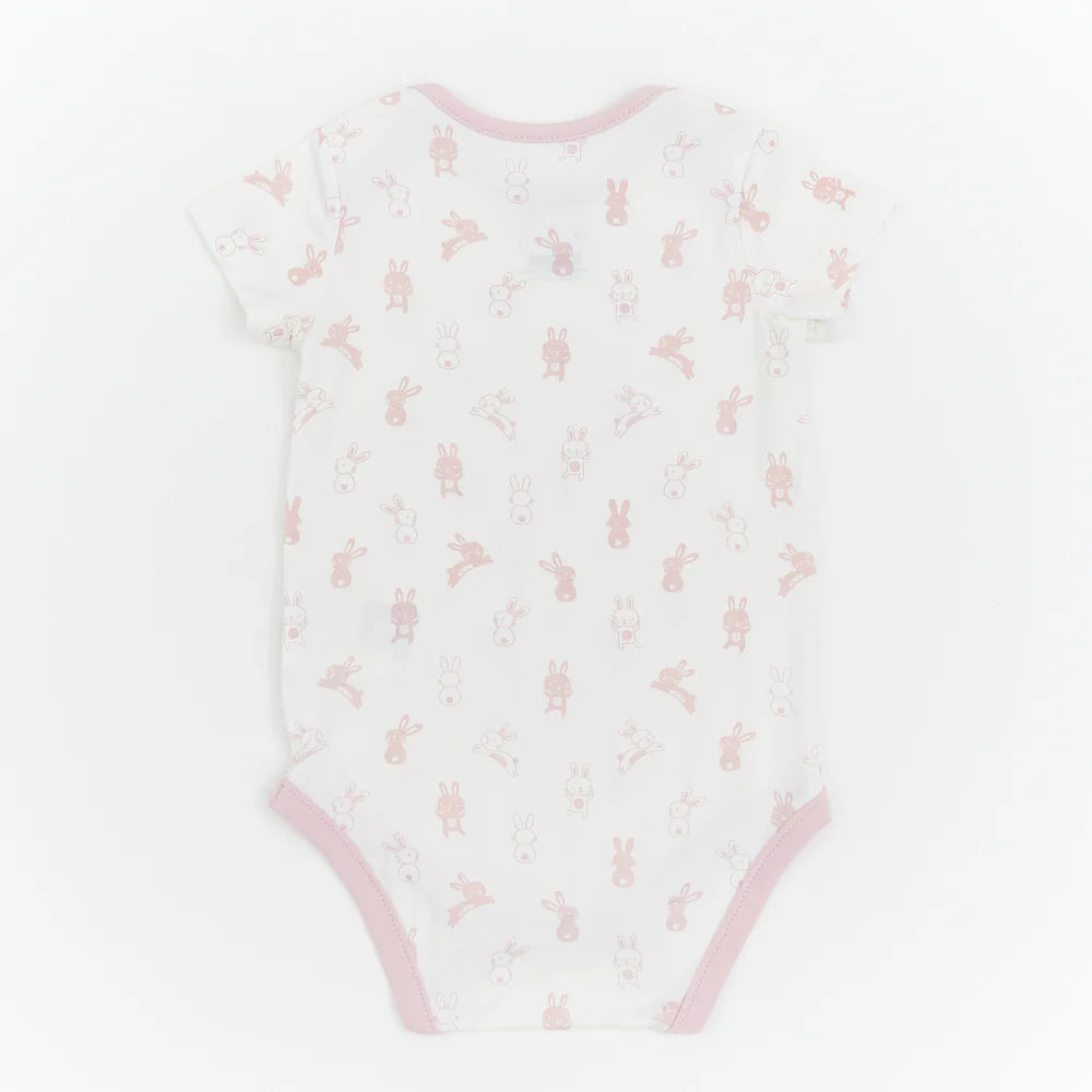 Not Too Big Short Sleeve Bamboo Bodysuit (3 Pack)