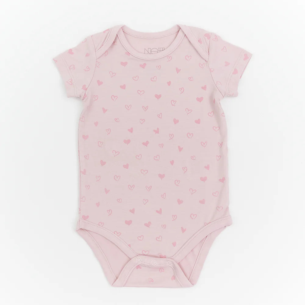 Not Too Big Short Sleeve Bamboo Bodysuit (3 Pack)