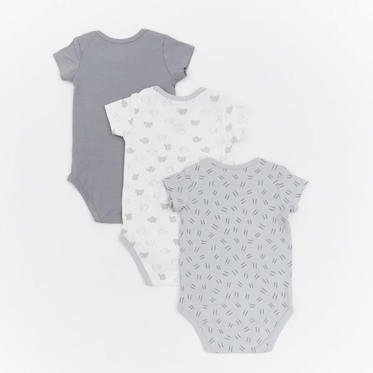 Not Too Big Short Sleeve Bamboo Bodysuit (3 Pack)