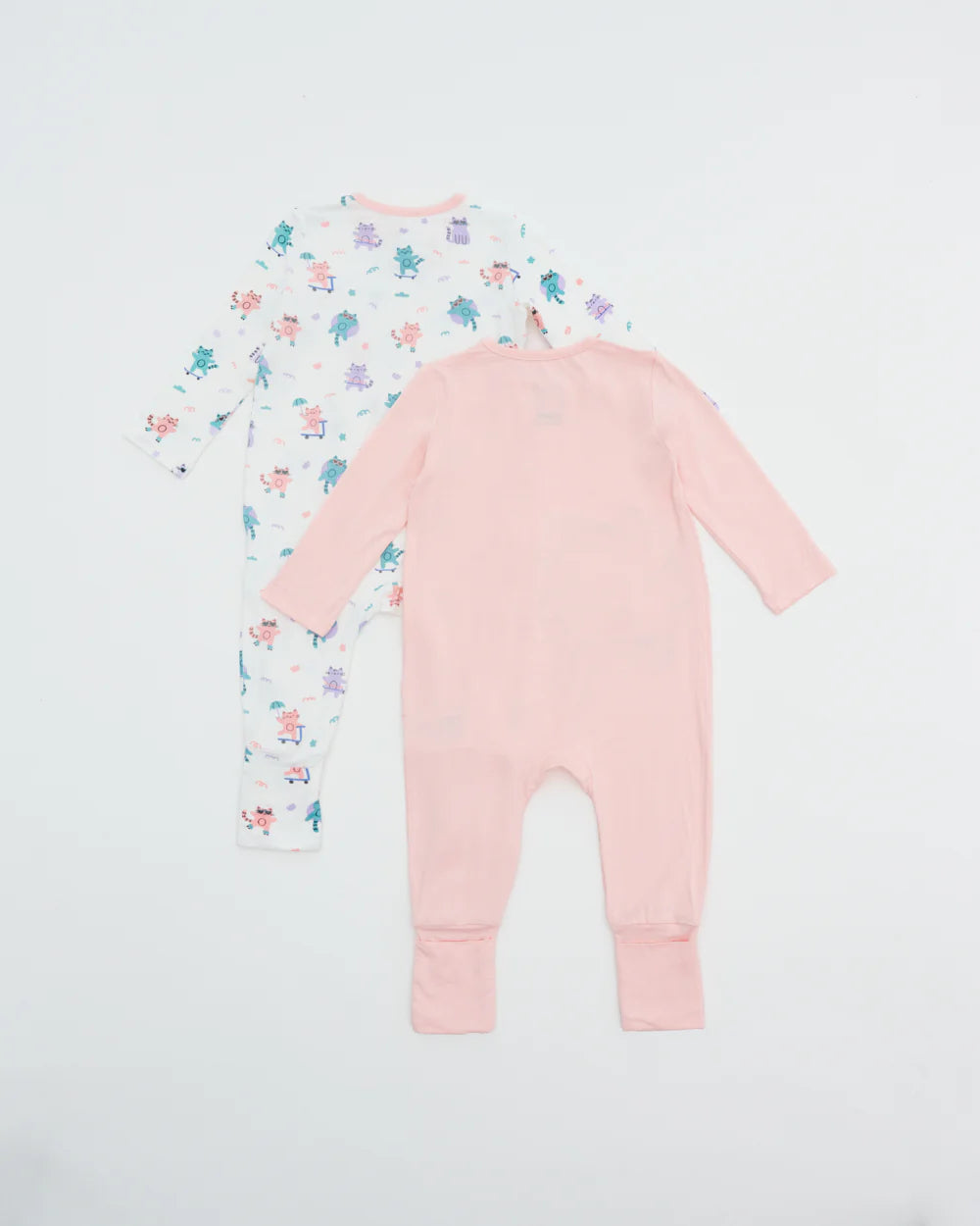 Not Too Big Kitten Sleepsuit (2 Pack)