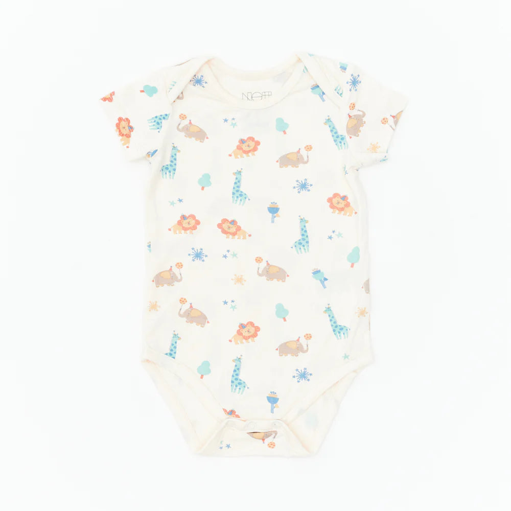 Not Too Big Short Sleeve Bamboo Bodysuit (3 Pack)