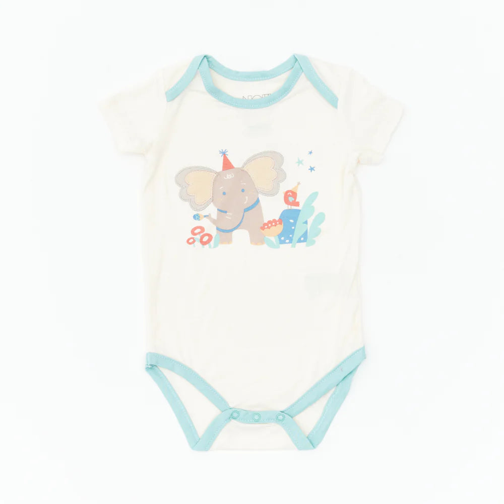 Not Too Big Short Sleeve Bamboo Bodysuit (3 Pack)