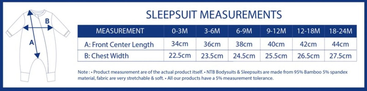 Not Too Big Bamboo Sleepsuit (2 Pack)