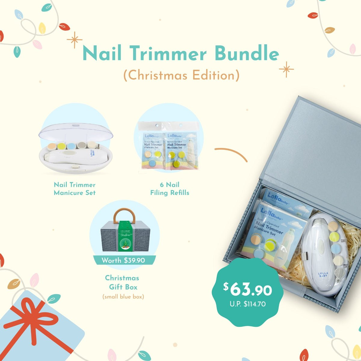 Lollababy Christmas Nail Trimmer Bundle