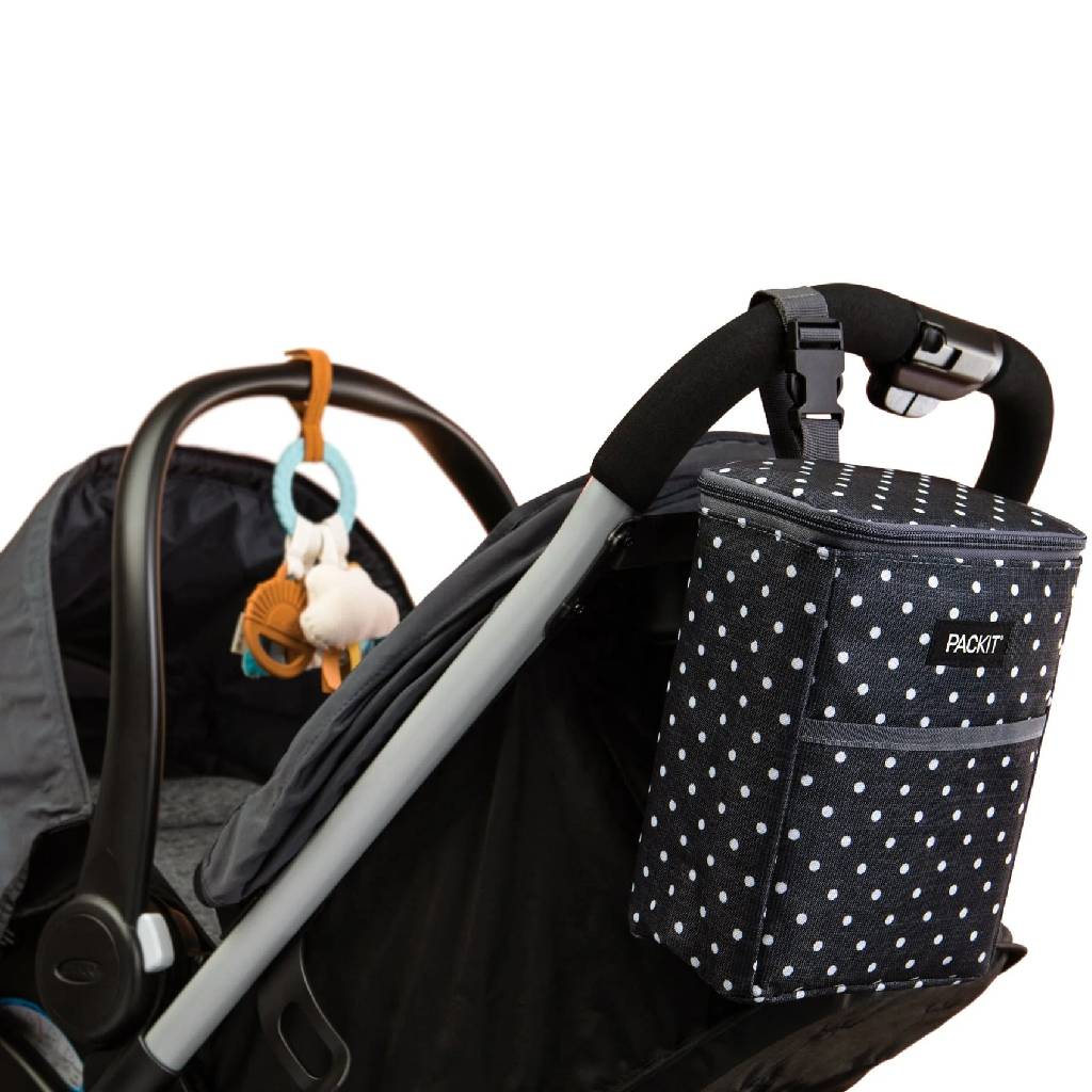 Freezable Double Baby Bottle Bag - Polka Dots