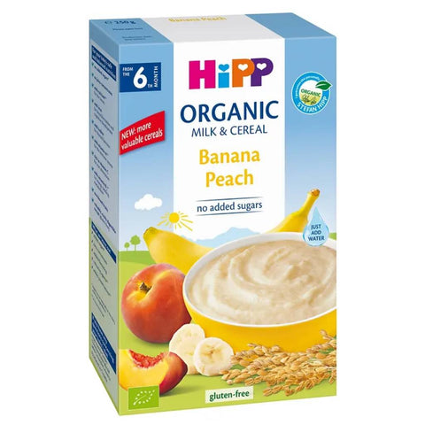 HiPP Organic Milk Pap Banana Peach 250g