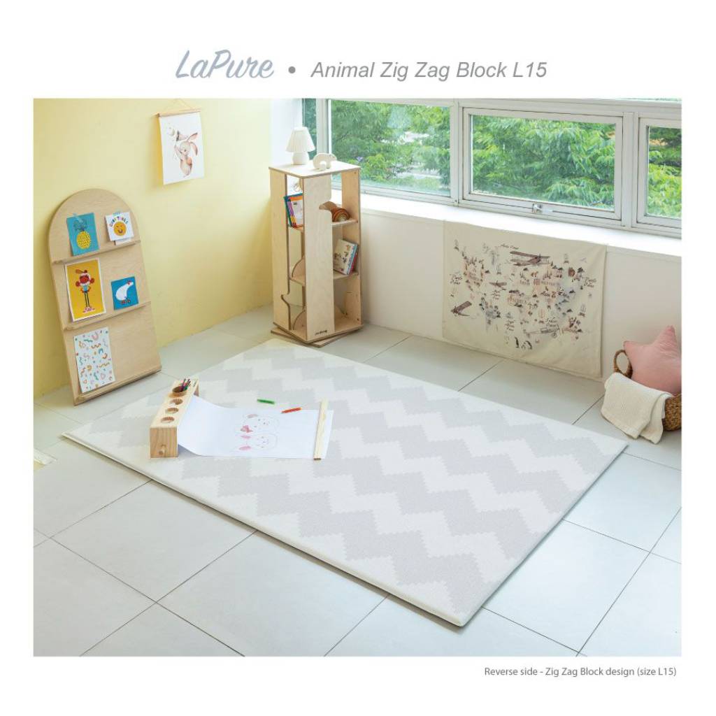 Parklon LaPure Playmat - Animal Zig Zag Block (L15)