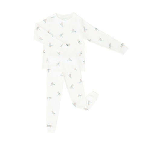 Motherswork x Le Petit Society Long Sleeve Organic Pyjamas Set in Dragonfly Print