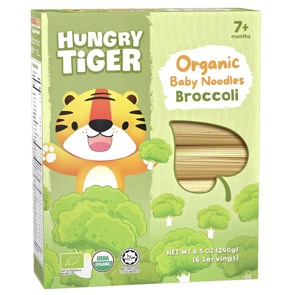 Hungry Tiger Organic Baby Noodles - Broccoli