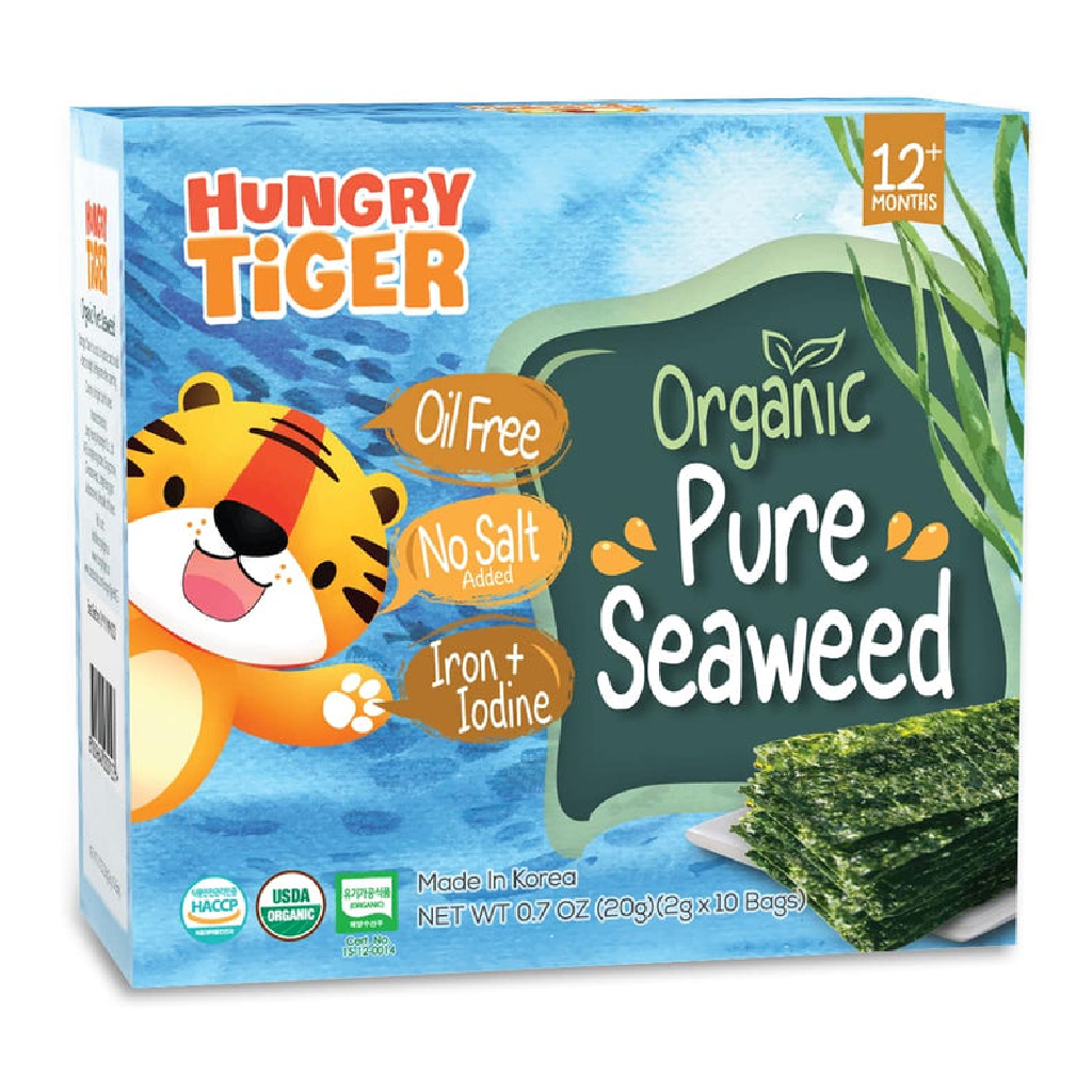 Hungry Tiger Organic Pure Seaweed Snacks