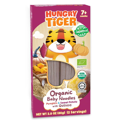 Hungry Tiger Organic Baby Noodles - Pumpkin & Sweet Potato with Quinoa