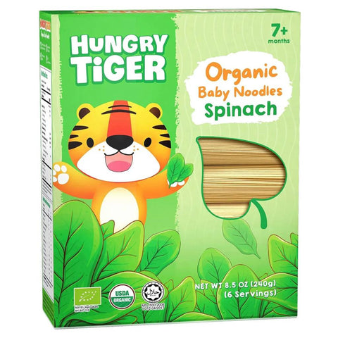 Hungry Tiger Organic Baby Noodles - Spinach