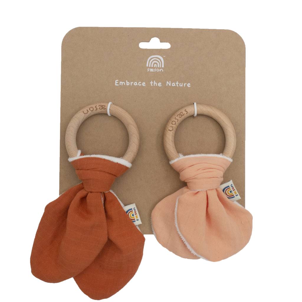 Sæson Natural Wooden Ring Teether