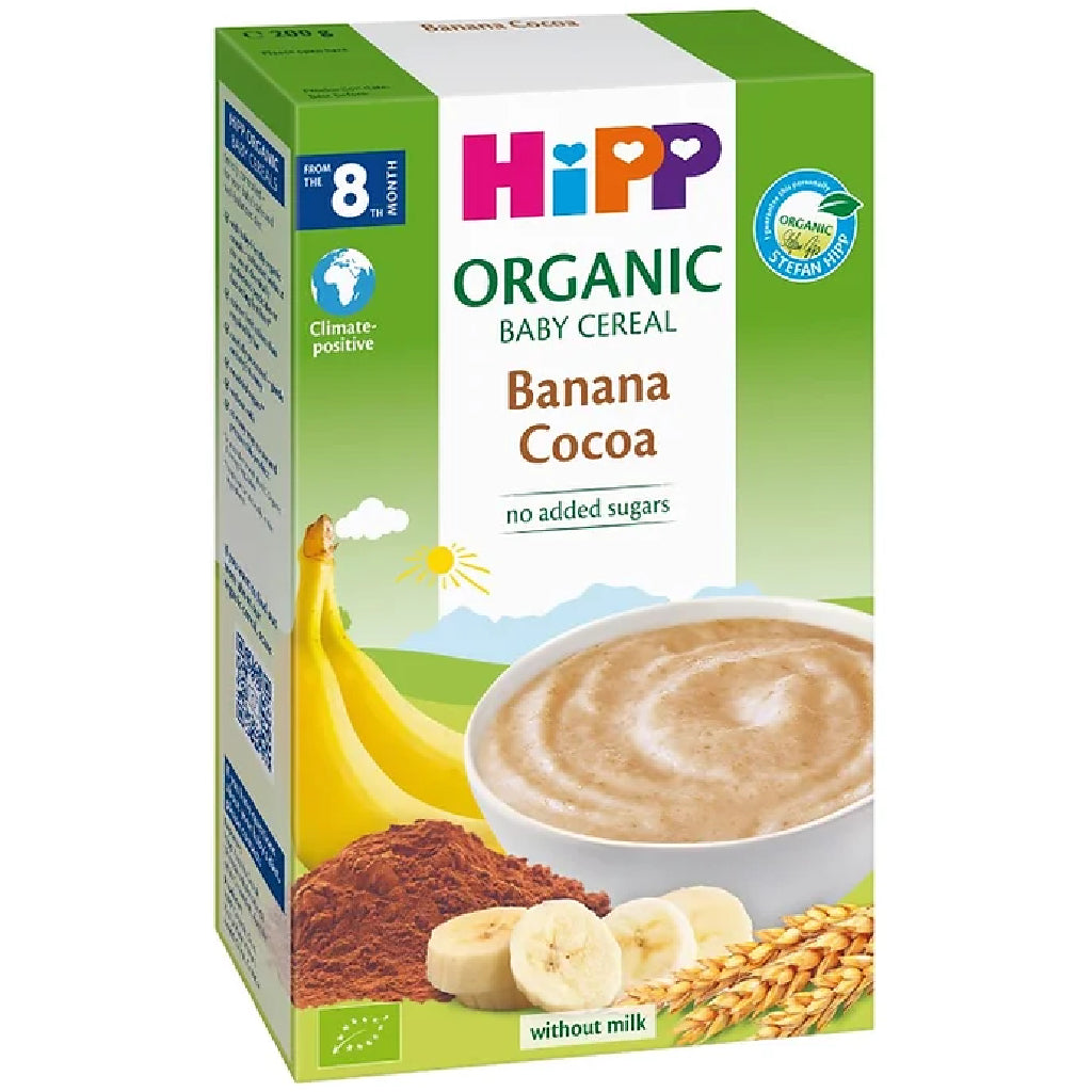 HiPP Organic Baby Cereal Pap Banana Cocoa 200g