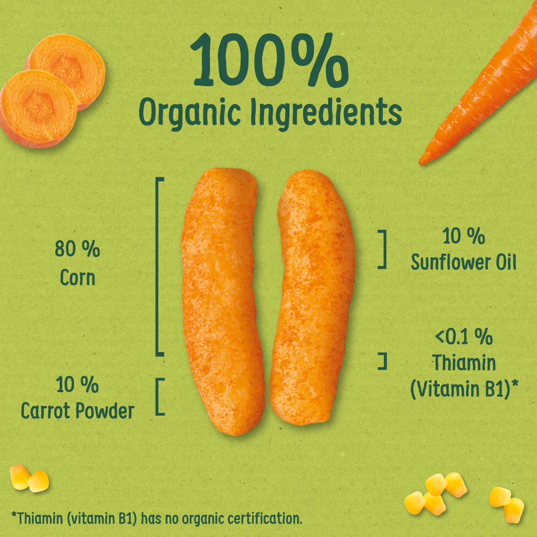 Organix Melty Carrot Puffs (6M+)