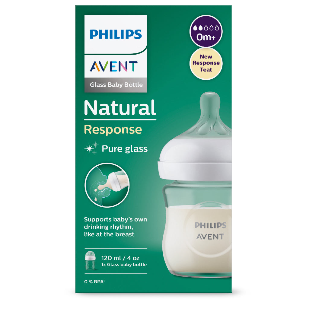 Philips Avent Natural Response Baby Bottle Glass Single