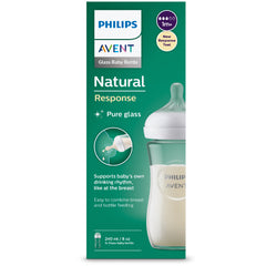 Philips Avent Natural Response Baby Bottle Glass Single
