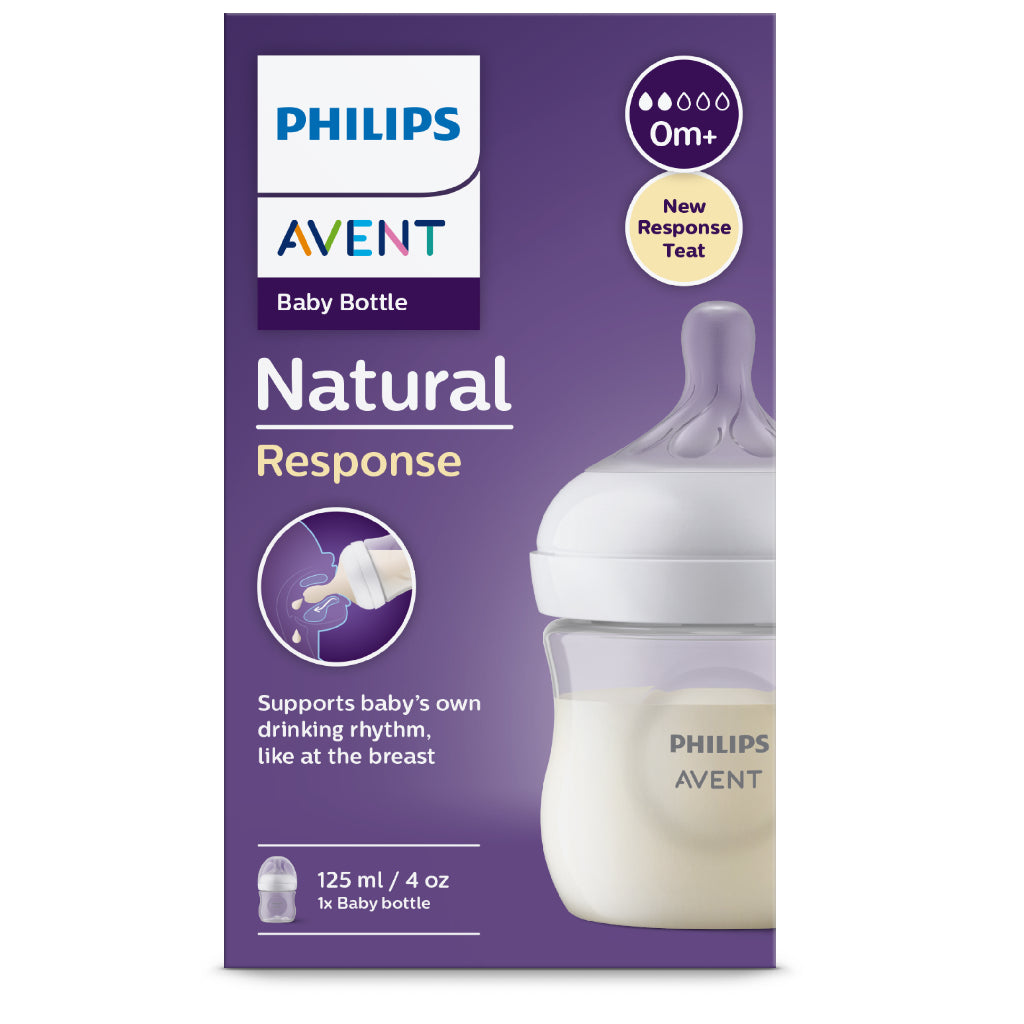 Philips Avent Natural Response Baby Bottle Single Plain - 3 Sizes