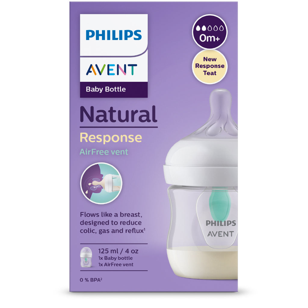 Philips Avent Natural Response Baby Bottle with Airfree Vent Single