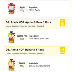 Anela Squeeze - Apple & Banana