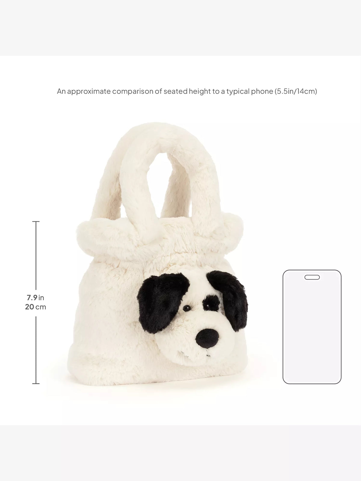 Jellycat Rufferty Puppy Soft Handbag