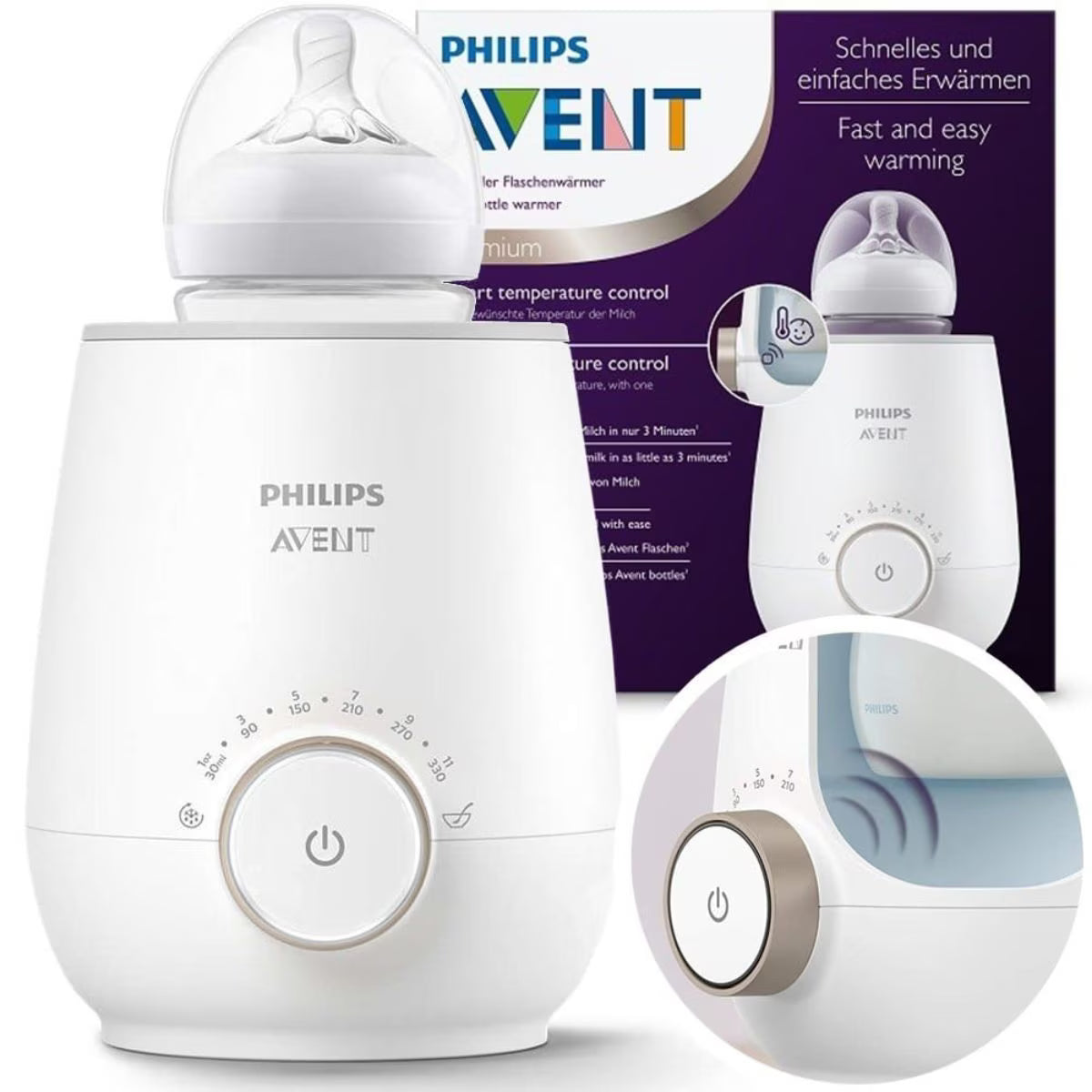 Philips Avent Premium Fast Bottle Warmer SCF358/00
