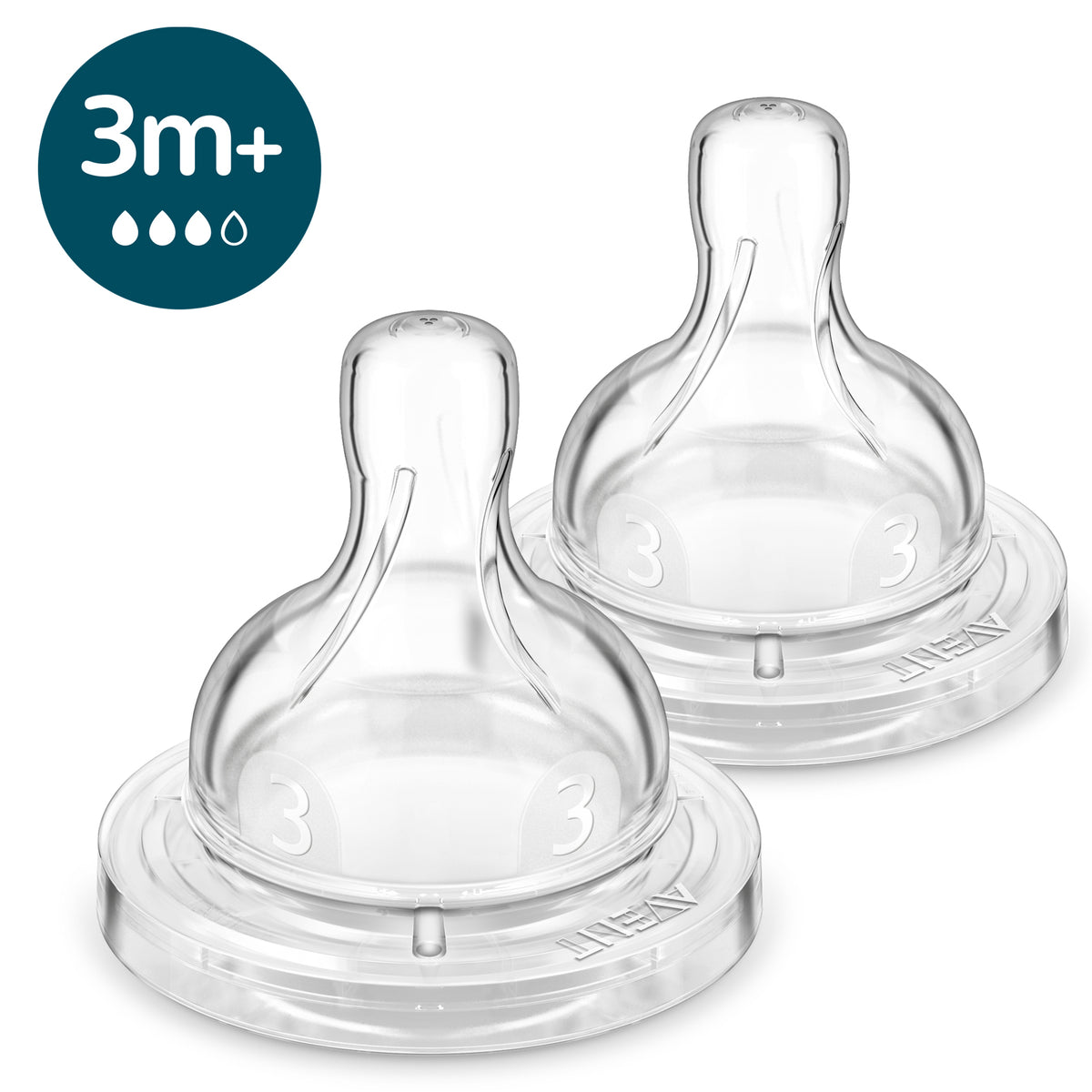 Avent Anti-Colic Nipple Teats Airflex Flow