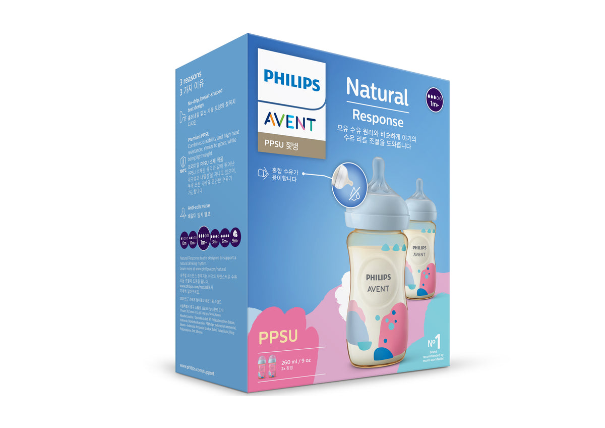 Avent PPSU Natural Response Bottle Twin (260ml x 2)