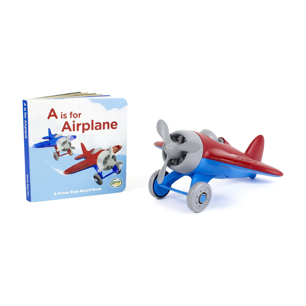 Green Toys Airplane & Board Book Set