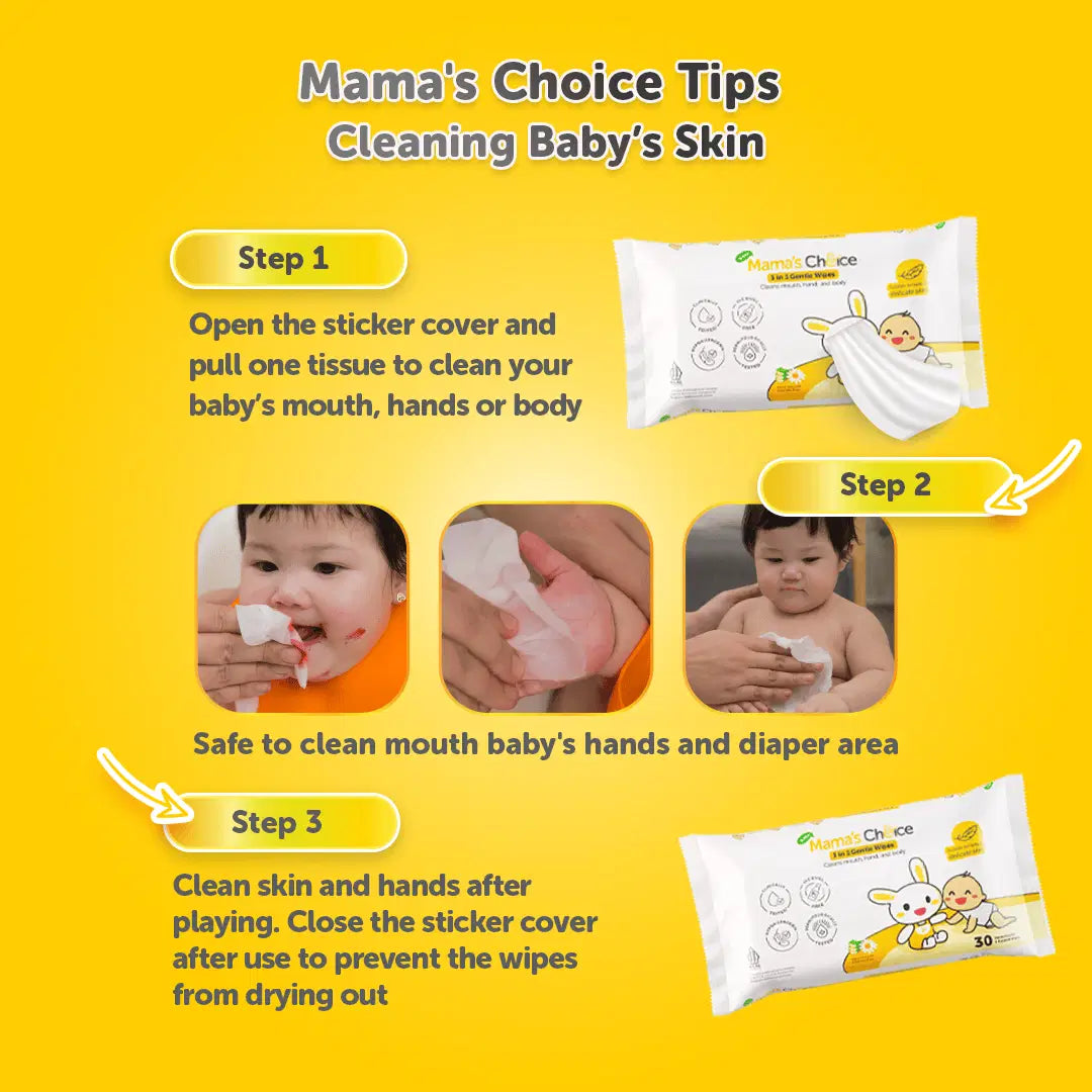 Mama’s Choice 3 in 1 Gentle Baby Wet Wipes