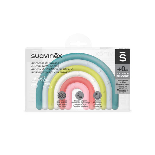 Suavinex Rainbow Silicone Teether Stage 1
