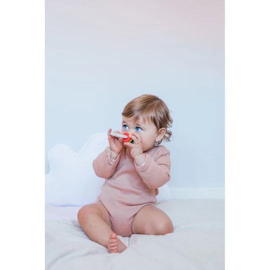 Suavinex Cloud Silicone Educational Teething Ring