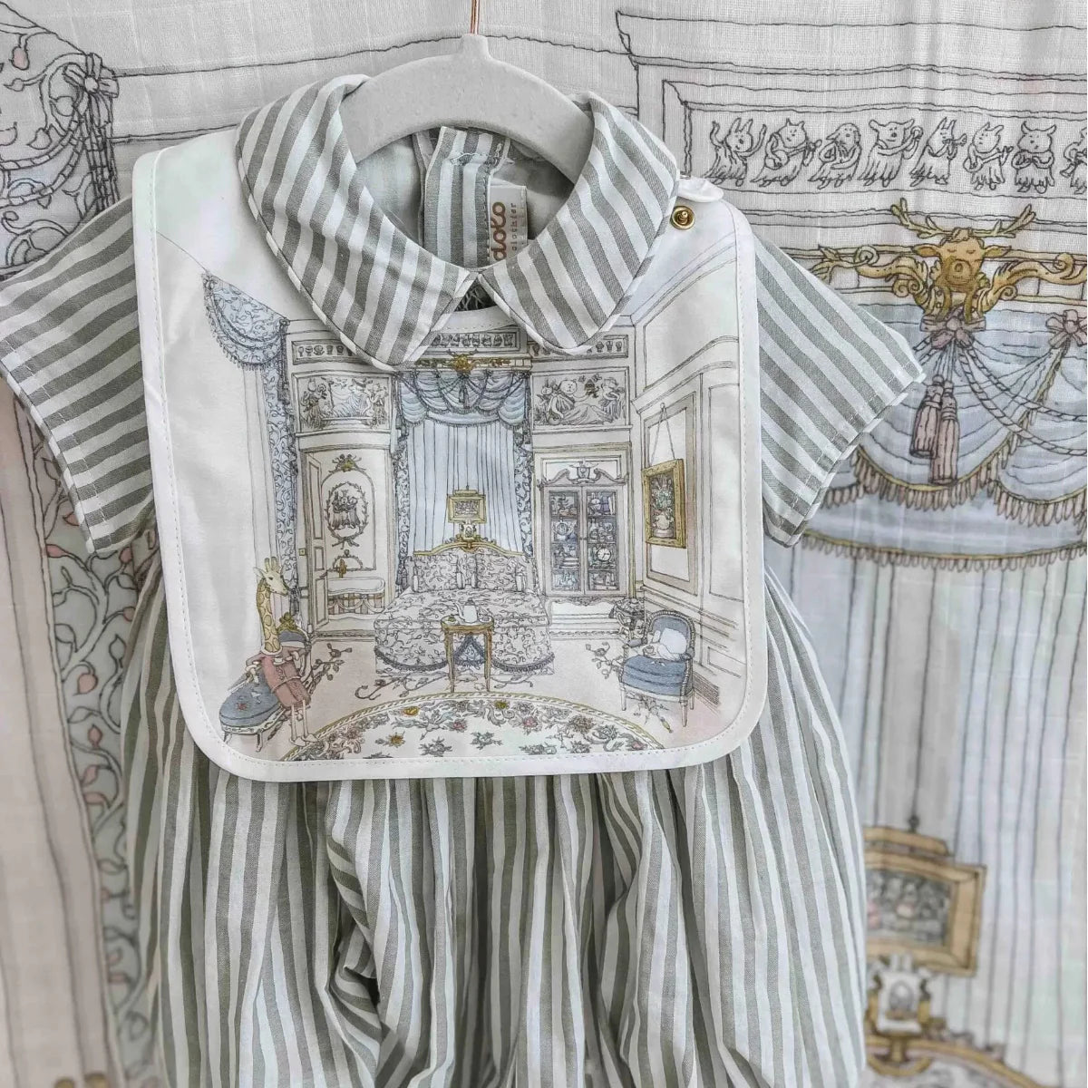 Atelier Choux Satin Bib - French Bedroom