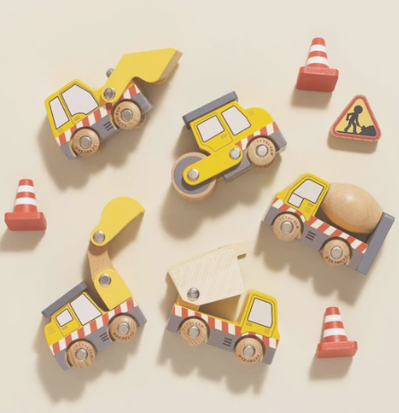 Le Toy Van Wooden Construction Vehicles
